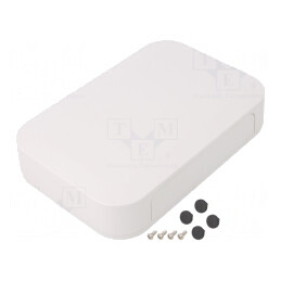 Carcasă ABS Albă IP40 200x135x40mm | Electronic-mag.ro | Componente Electronice