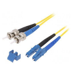 Patch Cord Fibre Optice OS2 LC/UPC-ST/UPC 2m Galben | Electronic-mag.ro | Componente Electronice