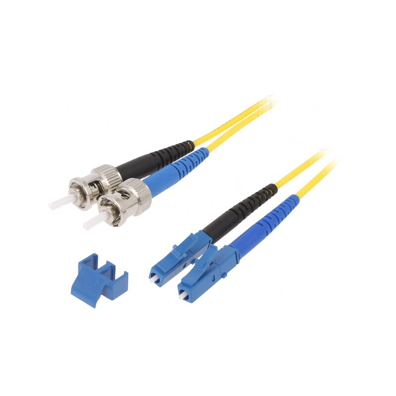 Patch Cord Fibre Optice OS2 LC/UPC-ST/UPC 2m Galben | Electronic-mag.ro | Componente Electronice