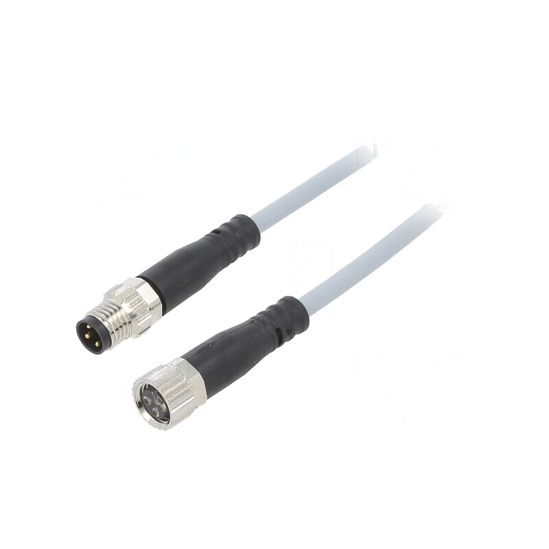 Cablu Conectare M8 3 PIN 2.5m 60VAC 3A 60VDC | Electronic-mag.ro | Componente Electronice