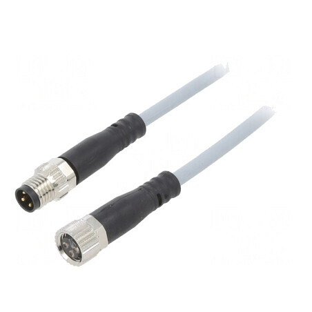 Cablu Conectare M8 3 PIN 2.5m 60VAC 3A 60VDC | Electronic-mag.ro | Componente Electronice