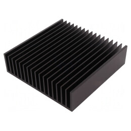 Radiator Negru cu Aripioare 150x150x40mm | Electronic-mag.ro | Componente Electronice