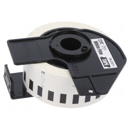 Bandă de folie albă 29mm x 15,24m cu text negru | Electronic-mag.ro | Componente Electronice