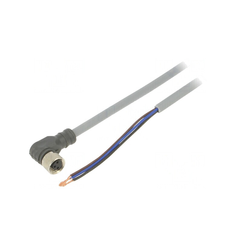 Cablu Conectare 3 PIN 5m M8 60VAC 4A 3 Fire PUR | Electronic-mag.ro | Componente Electronice