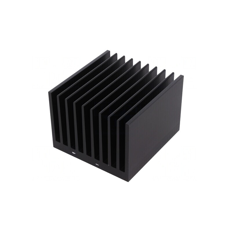 Radiator Extrudat cu Aripioare Negru 100x95x70mm | Electronic-mag.ro | Componente Electronice