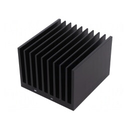 Radiator Extrudat cu Aripioare Negru 100x95x70mm | Electronic-mag.ro | Componente Electronice
