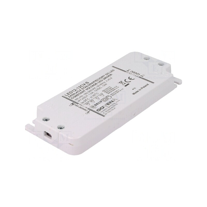 Alimentator LED 12W 12V 1A Slim | Electronic-mag.ro | Componente Electronice Alimentator LED 12W 12V 1A Slim | Electronic-mag.ro | Componente Electronice