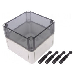 Carcasă Universală Polistiren 110x110x90mm | Electronic-mag.ro | Componente Electronice