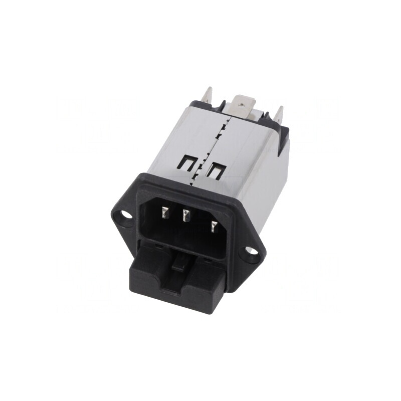 Conector Alimentare AC Soclu Tată 2A 250VAC IEC 60320 | Electronic-mag.ro | Componente Electronice