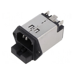 Conector Alimentare AC Soclu Tată 6A 250V | Electronic-mag.ro | Componente Electronice
