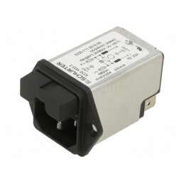 Conector Alimentare AC Soclu Tată 10A 250V IEC 60320 | Electronic-mag.ro | Componente Electronice