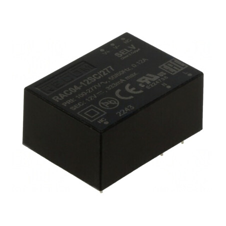 Convertor AC/DC 4W 12V | Electronic-mag.ro | Componente Electronice