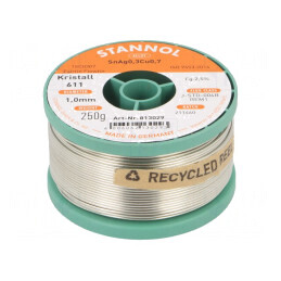 Sârmă de lipit fără plumb 1mm 250g | Electronic-mag.ro | Componente Electronice