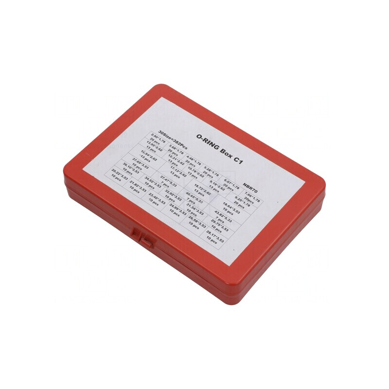 Set O-ring-uri cauciuc NBR 382 buc. | Electronic-mag.ro | Componente Electronice