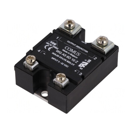 Releu Semiconductor Monofazat 10A 3-32VDC 24-280VAC | Electronic-mag.ro | Componente Electronice