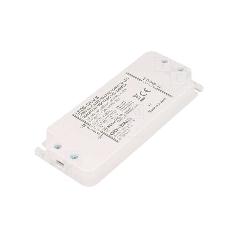 Alimentator LED 6W 12V 0.5A IP20 | Electronic-mag.ro | Componente Electronice Alimentator LED 6W 12V 0.5A IP20 | Electronic-mag.ro | Componente Electronice