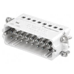 Conector HDC tată 16 pini 16A dimensiune 9 | Electronic-mag.ro | Componente Electronice