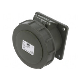 Conector Alimentare AC Trifazat Soclu Mamă 16A 400VAC IP67 | Electronic-mag.ro | Componente Electronice