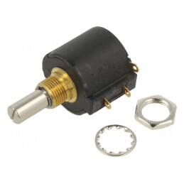 Potentiometru Axial Multitura 1kΩ 2W 6.35mm Lineare IP50 | Electronic-mag.ro | Componente Electronice