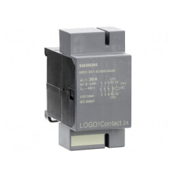 Contactor 3-polar LOGO! 8 24VDC pentru șină DIN | Electronic-mag.ro | Componente Electronice