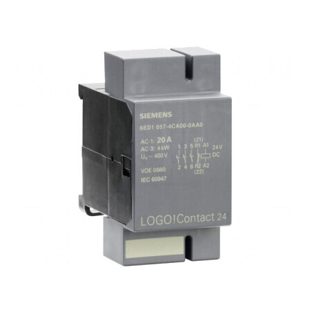 Contactor 3-polar LOGO! 8 24VDC pentru șină DIN | Electronic-mag.ro | Componente Electronice
