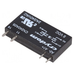 Releu Semiconductor 3-12VDC 2A 24-280VAC THT SIP | Electronic-mag.ro | Componente Electronice