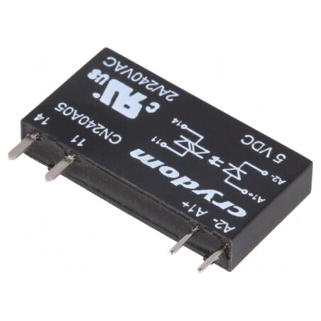 Releu Semiconductor 3-12VDC 2A 24-280VAC THT SIP | Electronic-mag.ro | Componente Electronice