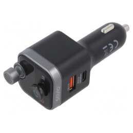 Transmițător FM cu microSD și USB negru | Electronic-mag.ro | Componente Electronice