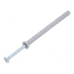 Plastic Anchor with Screw 6x80mm Zinc-Plated Steel 100pcs | Electronic-mag.ro | Componente Electronice