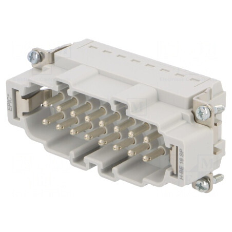 Conector HDC Inserturi Contact Tată EPIC H-BE 16A | Electronic-mag.ro | Componente Electronice
