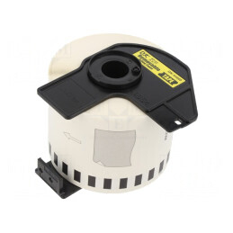 Etichetă Galbenă 62mm 30,48m Text Negru | Electronic-mag.ro | Componente Electronice