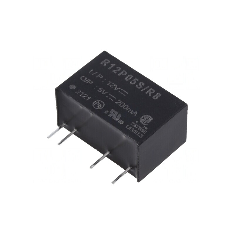 Convertor DC/DC 1W 10,8-13,2V la 5V 200mA | Electronic-mag.ro | Componente Electronice