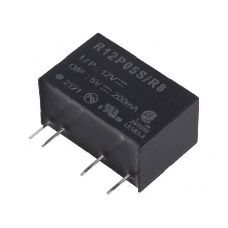 Convertor DC/DC 1W 10,8-13,2V la 5V 200mA | Electronic-mag.ro | Componente Electronice