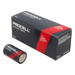 Baterie alcalină 1,5V D nereîncărcabilă 10 buc INTENSE | Electronic-mag.ro | Componente Electronice