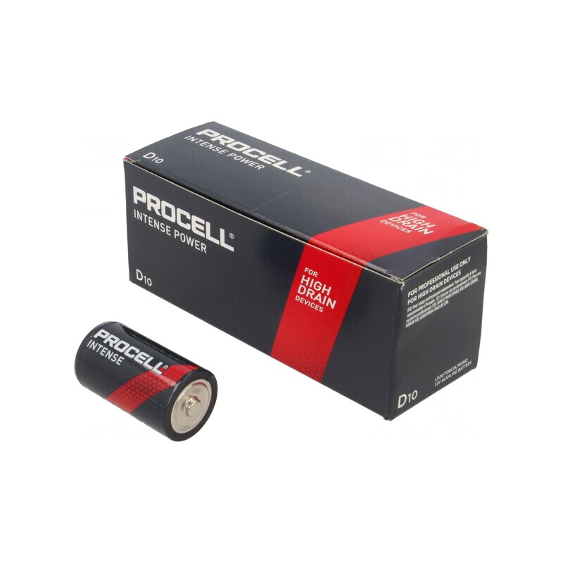 Baterie alcalină 1,5V D nereîncărcabilă 10 buc INTENSE | Electronic-mag.ro | Componente Electronice