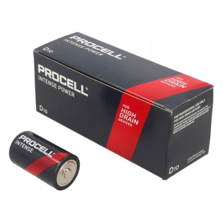 Baterie alcalină 1,5V D nereîncărcabilă 10 buc INTENSE | Electronic-mag.ro | Componente Electronice