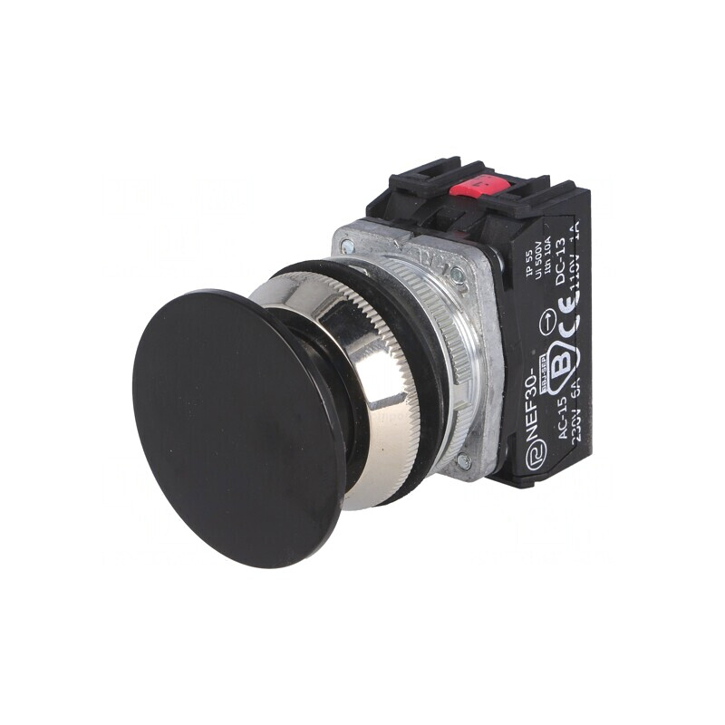 Comutator Acționat Prin Apăsare 30mm 1NC 1NO | Electronic-mag.ro | Componente Electronice