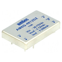 Convertor DC/DC 6W 36-75V la 12V/ -12V AM6Q-4812DZ | Electronic-mag.ro | Componente Electronice