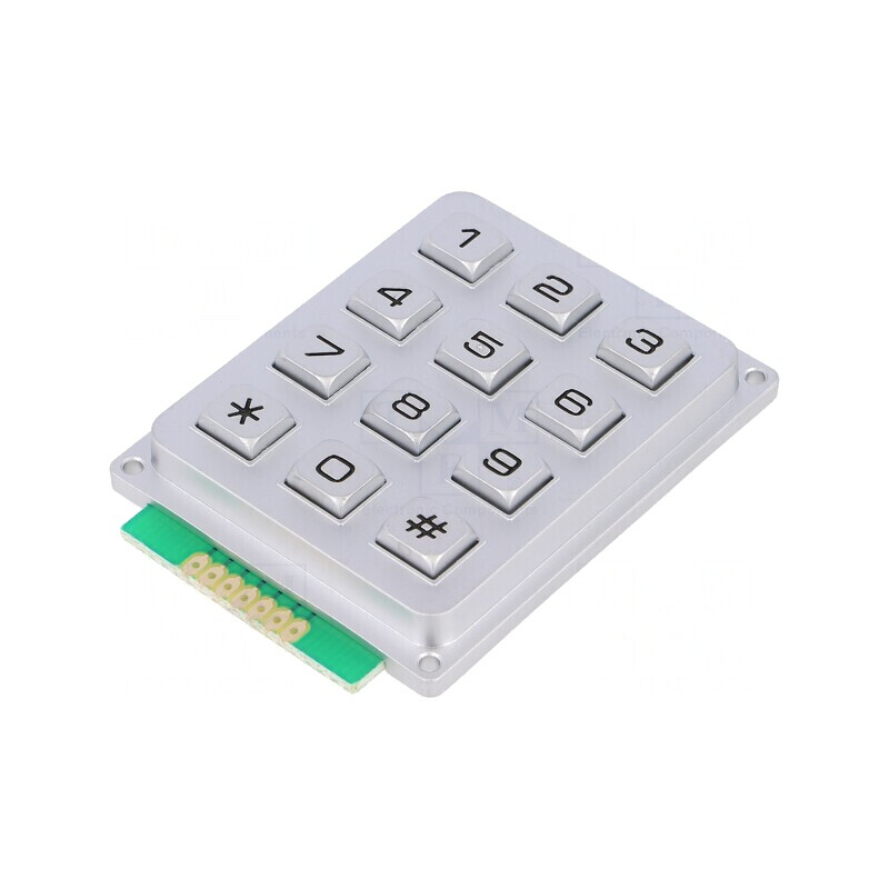 Tastatură metalică 12 butoane impermeabilă | Electronic-mag.ro | Componente Electronice Tastatură metalică 12 butoane impermeabilă | Electronic-mag.ro | Componente Electronice