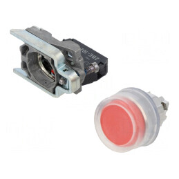 Comutator Apăsare 22mm NC Roșu 3A 240V | Electronic-mag.ro | Componente Electronice