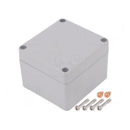 Carcasă Universală Aluminiu Gri IP68 75x80x57mm | Electronic-mag.ro | Componente Electronice