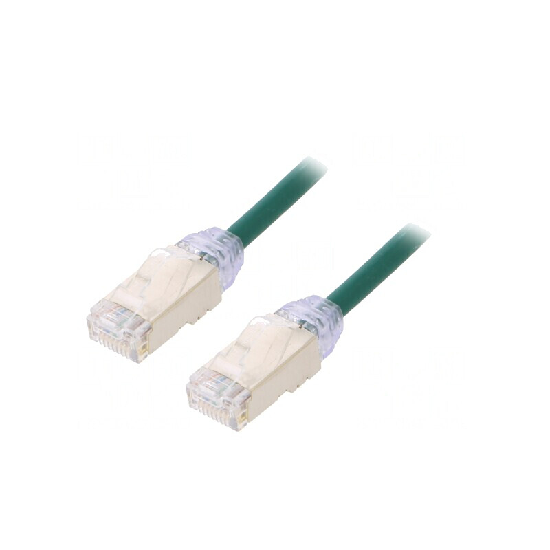 Patch Cord F/UTP Cat6a Verde 5m LSZH 28AWG | Electronic-mag.ro | Componente Electronice Patch Cord F/UTP Cat6a Verde 5m LSZH 28AWG | Electronic-mag.ro | Componente Electronice