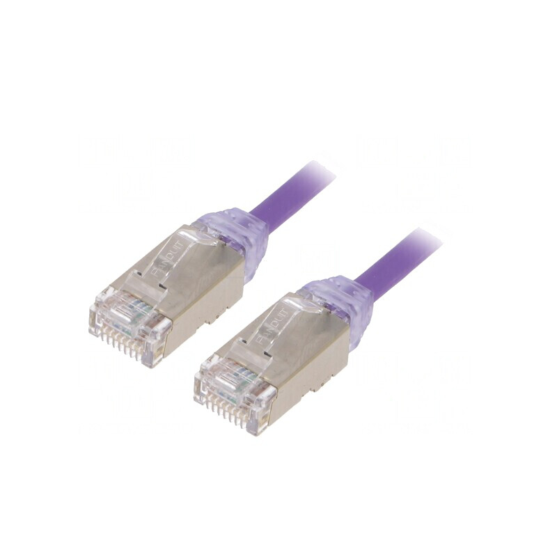 Patch Cord F/UTP Cat6a 5m Violet | Electronic-mag.ro | Componente Electronice