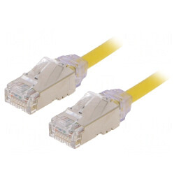 Patch Cord F/UTP Cat6a LSZH Galben 5m 28AWG | Electronic-mag.ro | Componente Electronice