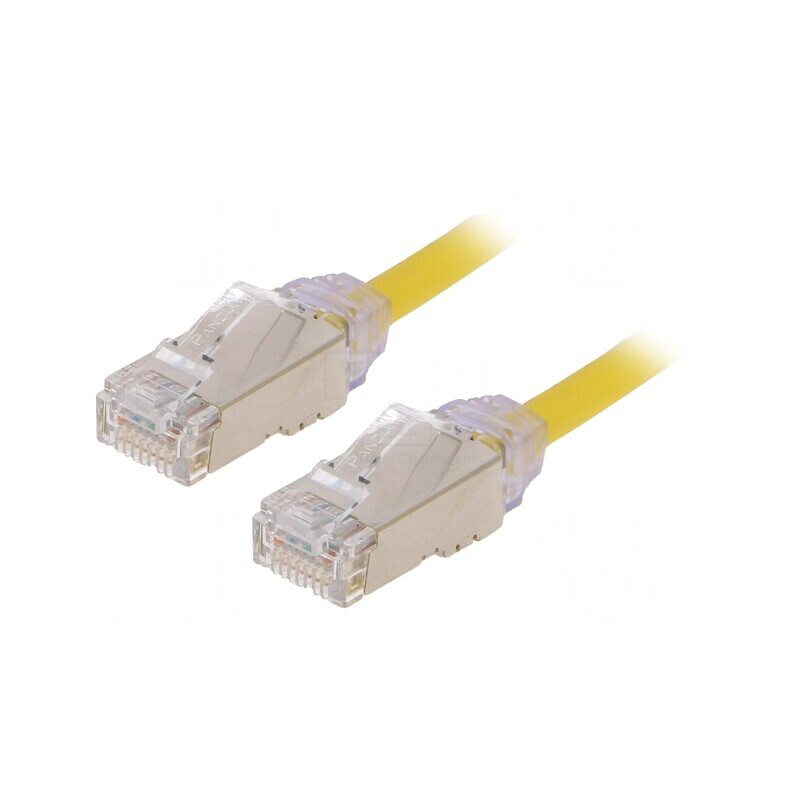 Patch Cord F/UTP Cat6a LSZH Galben 5m 28AWG | Electronic-mag.ro | Componente Electronice