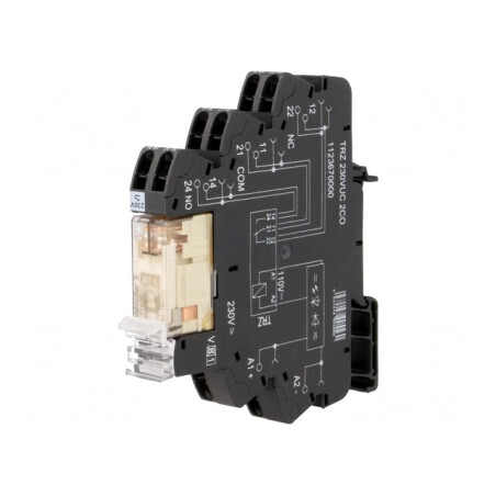 Releu Intermediar DPDT 230V 8A | Electronic-mag.ro | Componente Electronice