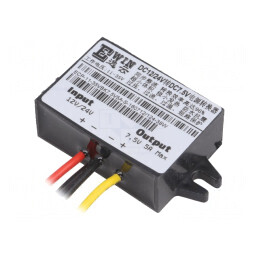 Convertor: step down | Uieş: 7,5V | Uintr: 11÷35V | 5A | 96% | 58x40mm | FIT0168