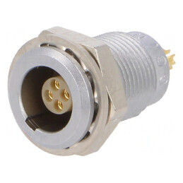 Conector circular 4 pini soclu mamă IP50 | Electronic-mag.ro | Componente Electronice