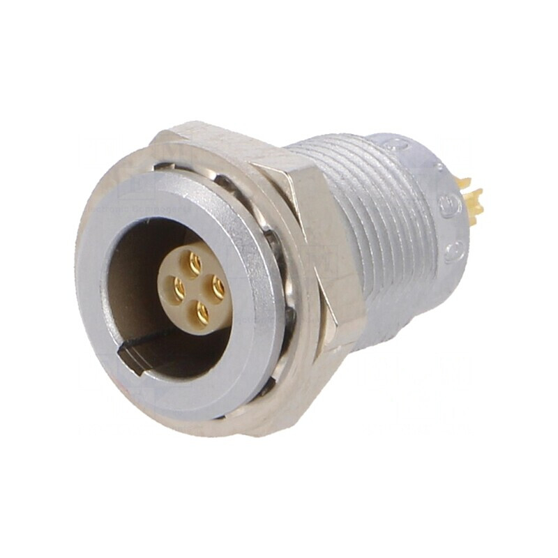 Conector circular 4 pini soclu mamă IP50 | Electronic-mag.ro | Componente Electronice