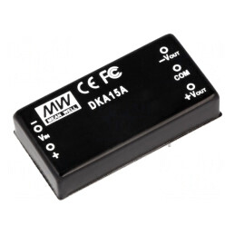 Convertor DC/DC 15W 9-18V la 15V/-15V THT | Electronic-mag.ro | Componente Electronice